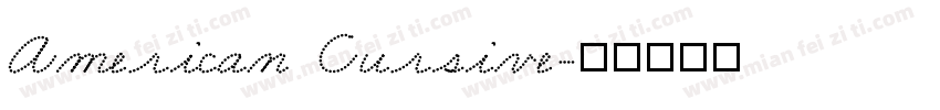American Cursive字体转换